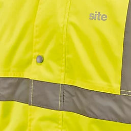 SITE SHACKLEY HI-VIS TRAFFIC JACKET YELLOW/NAVY LARGE 54" CHEST - MonkeyTools