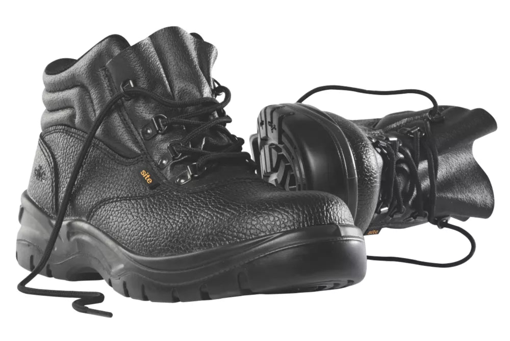 SITE SLATE SAFETY BOOTS BLACK SIZE 10 - MonkeyTools