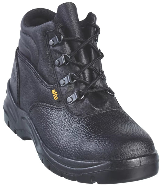 SITE SLATE SAFETY BOOTS BLACK SIZE 10 - MonkeyTools