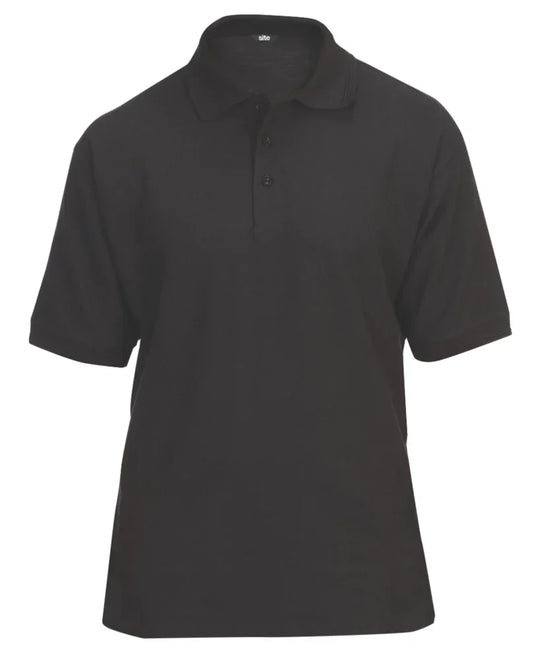 SITE TANNERON POLO SHIRT BLACK MEDIUM 42 1/2" CHEST - MonkeyTools