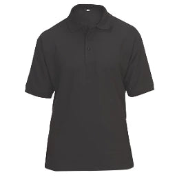 SITE TANNERON POLO SHIRT BLACK X LARGE 49" CHEST - MonkeyTools