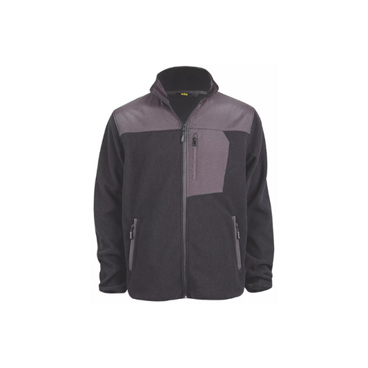 SITE TEAK FLEECE JACKET BLACK LARGE 44" CHEST - MonkeyTools