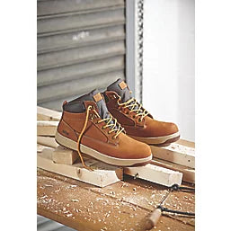 SITE TOUCHSTONE SAFETY BOOTS DARK HONEY SIZE 10 - MonkeyTools