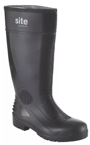 SITE TRENCH SAFETY WELLIES BLACK SIZE 10 - MonkeyTools