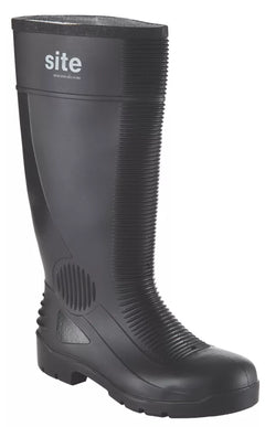 SITE TRENCH SAFETY WELLIES BLACK SIZE 9