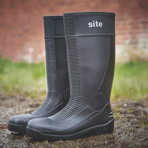 SITE TRENCH SAFETY WELLIES BLACK SIZE 9 - MonkeyTools