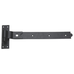 SMITH & LOCKE BLACK POWDER-COATED CRANKED GATE HINGE HOOK & BAND 134MM X 355MM X 45.5MM
