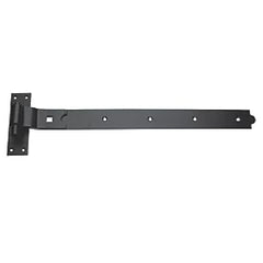 SMITH & LOCKE BLACK POWDER-COATED CRANKED GATE HINGE HOOK & BAND 165MM X 612MM X 51.5MM
