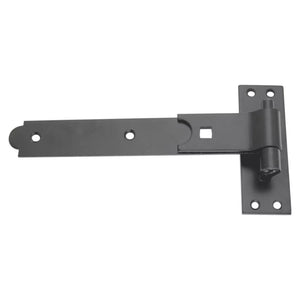 SMITH & LOCKE BLACK POWDER-COATED STRAIGHT GATE HINGE HOOK & BAND 134MM X 260MM X 45.5MM - MonkeyTools