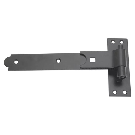 SMITH & LOCKE BLACK POWDER-COATED STRAIGHT GATE HINGE HOOK & BAND 134MM X 260MM X 45.5MM - MonkeyTools