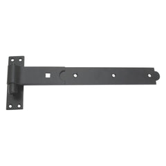 SMITH & LOCKE BLACK POWDER-COATED STRAIGHT GATE HINGE HOOK & BAND 134MM X 365MM X 45.5MM