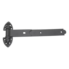 SMITH & LOCKE BLACK POWDER-COATED STRAIGHT HEAVY REVERSIBLE GATE HINGES 148MM X 337MM X 51MM 2 PACK