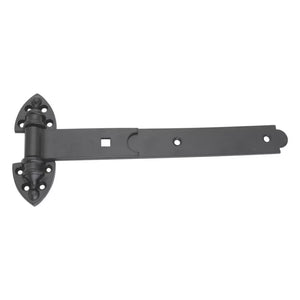 SMITH & LOCKE BLACK POWDER-COATED STRAIGHT HEAVY REVERSIBLE GATE HINGES 148MM X 337MM X 51MM 2 PACK - MonkeyTools