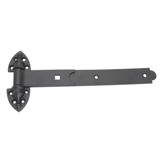 SMITH & LOCKE BLACK POWDER-COATED STRAIGHT HEAVY REVERSIBLE GATE HINGES 148MM X 337MM X 51MM 2 PACK - MonkeyTools