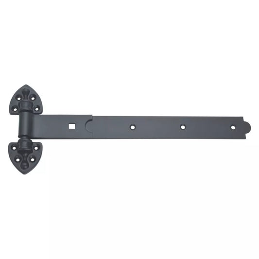 SMITH & LOCKE BLACK POWDER-COATED STRAIGHT HEAVY REVERSIBLE GATE HINGES 160MM X 415MM X 60MM 2 PACK - MonkeyTools