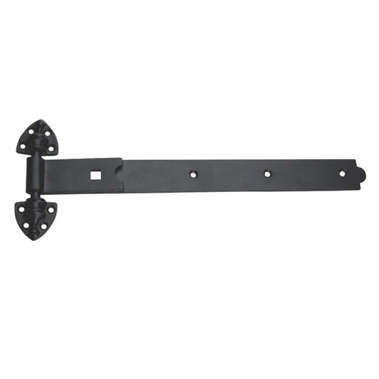 SMITH & LOCKE BLACK POWDER-COATED STRAIGHT HEAVY REVERSIBLE GATE HINGES 183MM X 508MM X 60MM 2 PACK - MonkeyTools