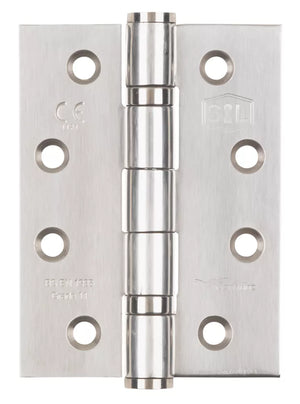 SMITH & LOCKE POLISHED STAINLESS STEEL GRADE 11 FIRE RATED BALL BEARING HINGES 102MM X 76MM 3 PACK - MonkeyTools
