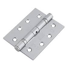 SMITH & LOCKE SATIN CHROME GRADE 13 FIRE RATED BALL BEARING DOOR HINGES 102MM X 76MM 2 PACK - MonkeyTools