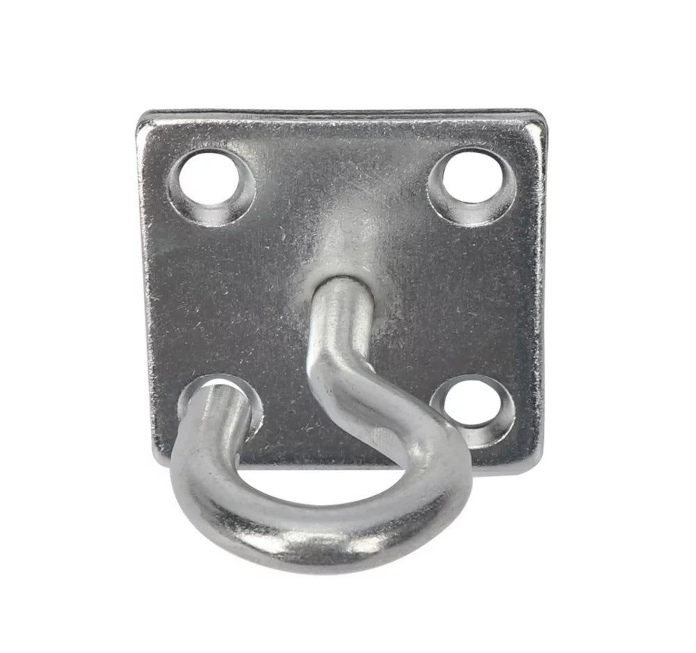 SMITH & LOCKE STEEL HOOK ON PLATE 50MM X 50MM 2 PACK - MonkeyTools