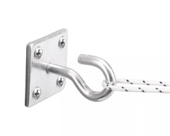 SMITH & LOCKE STEEL HOOK ON PLATE 50MM X 50MM 2 PACK