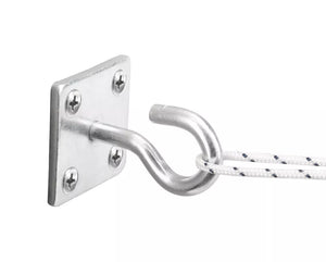 SMITH & LOCKE STEEL HOOK ON PLATE 50MM X 50MM 2 PACK - MonkeyTools