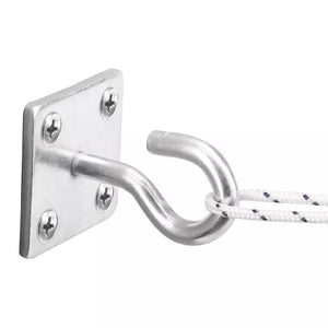 SMITH & LOCKE STEEL HOOK ON PLATE 50MM X 50MM 2 PACK - MonkeyTools
