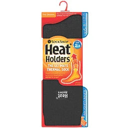 SOCKSHOP HEAT HOLDERS THERMAL SOCKS BLACK SIZE 6-11 - MonkeyTools