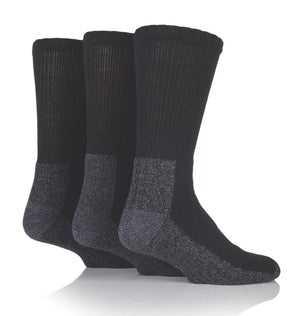 SOCKSHOP HEAVY DUTY SAFETY BOOT SOCKS BLACK SIZE 6-11 3 PAIRS - MonkeyTools