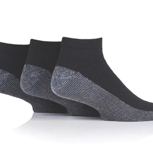 SOCKSHOP HEAVY DUTY SAFETY TRAINER SOCKS BLACK SIZE 6-11 4 PAIRS - MonkeyTools