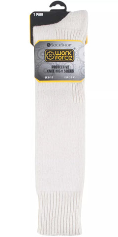 SOCKSHOP PROTECTIVE KNEE-HIGH SOCKS CREAM SIZE 6-11