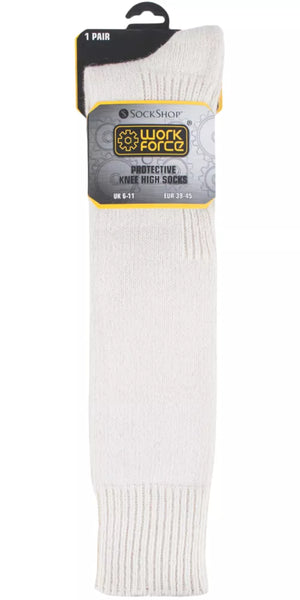 SOCKSHOP PROTECTIVE KNEE-HIGH SOCKS CREAM SIZE 6-11 - MonkeyTools