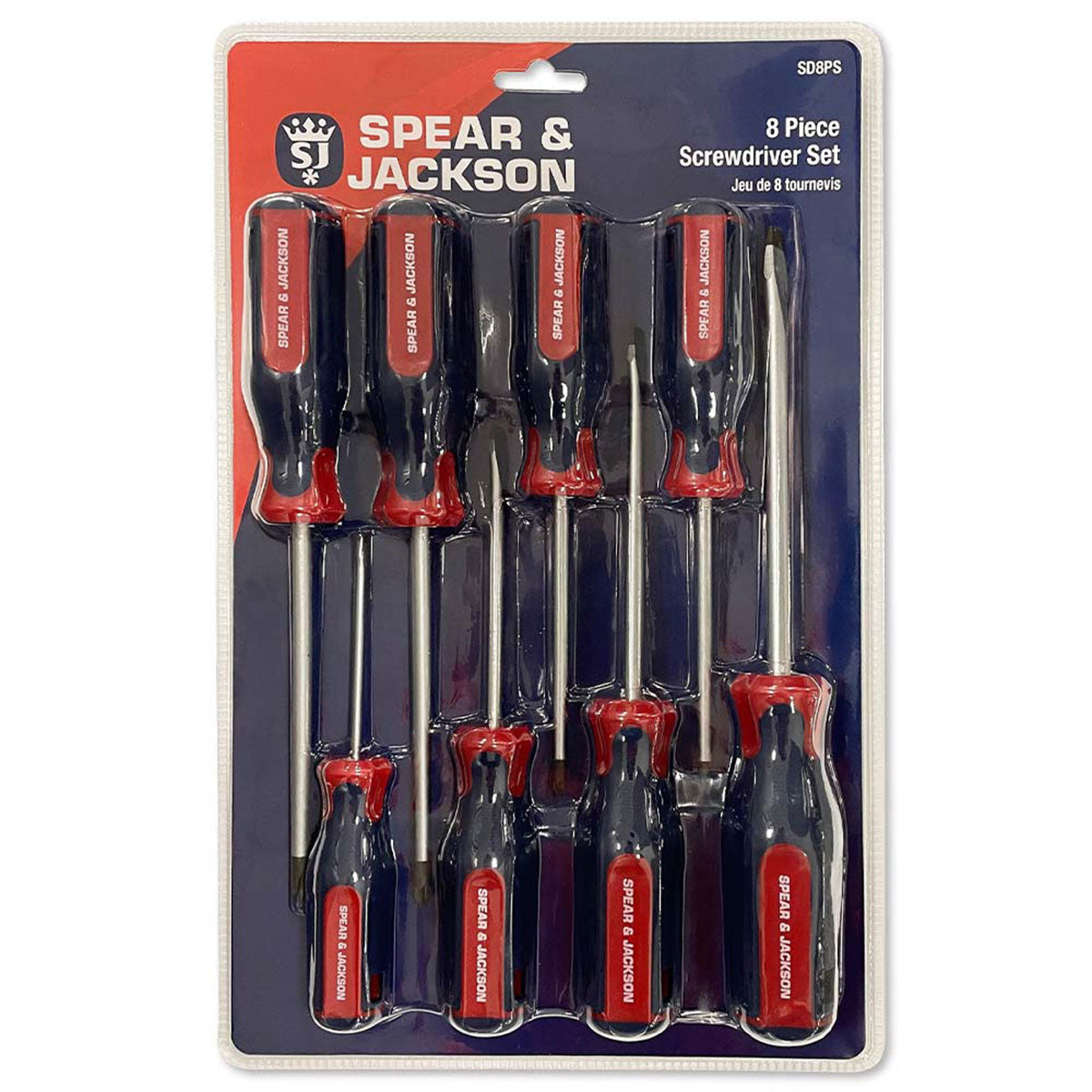 Spear & Jackson Screwdriver Set Of 8 Piece SD8PS - MonkeyTools