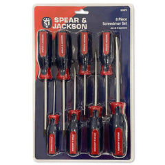 Spear & Jackson Screwdriver Set Of 8 Piece SD8PS