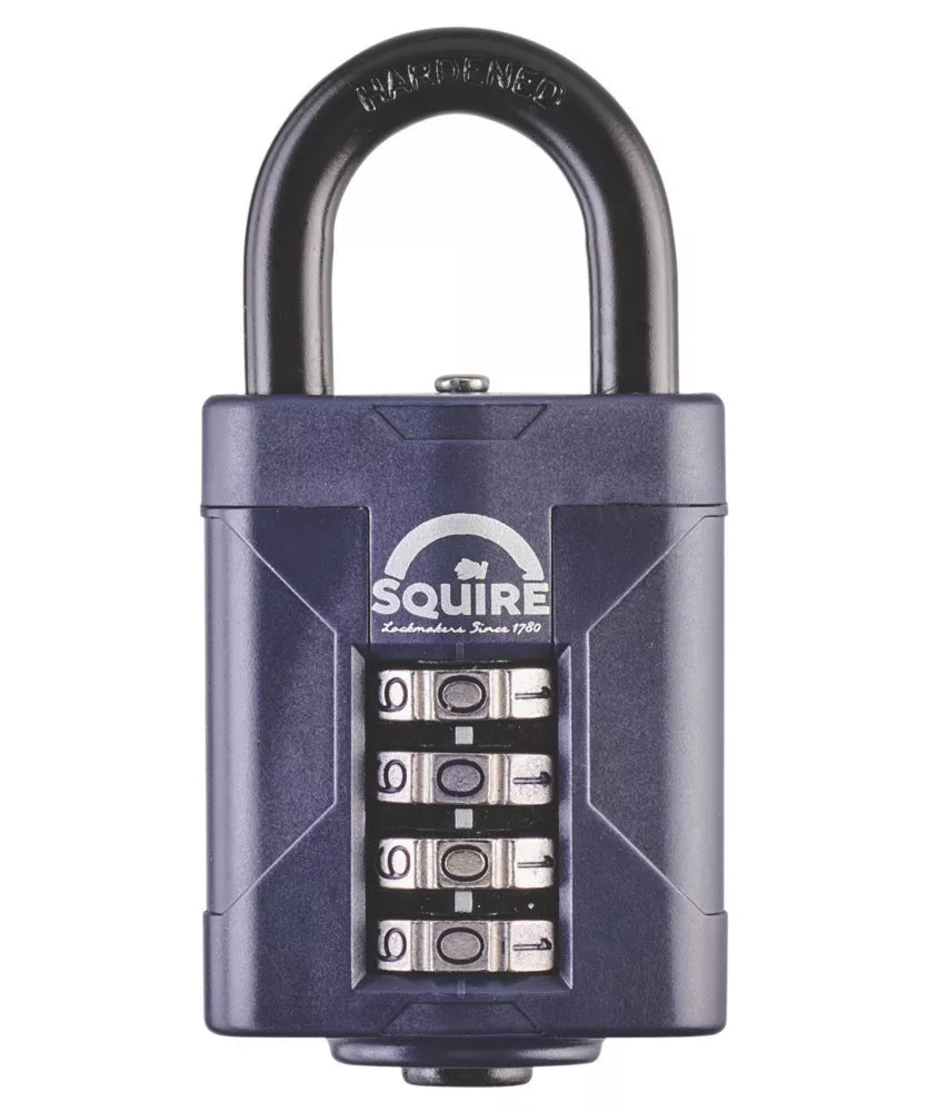 SQUIRE WATER-RESISTANT COMBINATION PADLOCK BLUE 50MM - MonkeyTools
