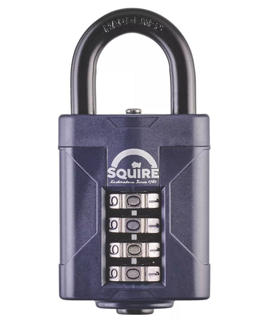 SQUIRE WATER-RESISTANT COMBINATION PADLOCK BLUE 50MM - MonkeyTools