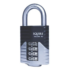 SQUIRE WEATHERPROOF COMBINATION PADLOCK BLUE 50MM