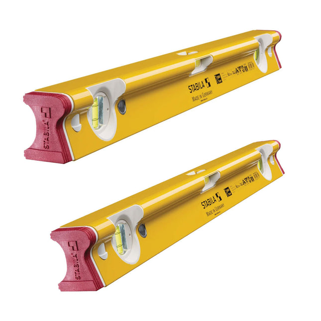 Stabila R-Type Spirit Level 610mm & 1220mm Pack of 2 - MonkeyTools