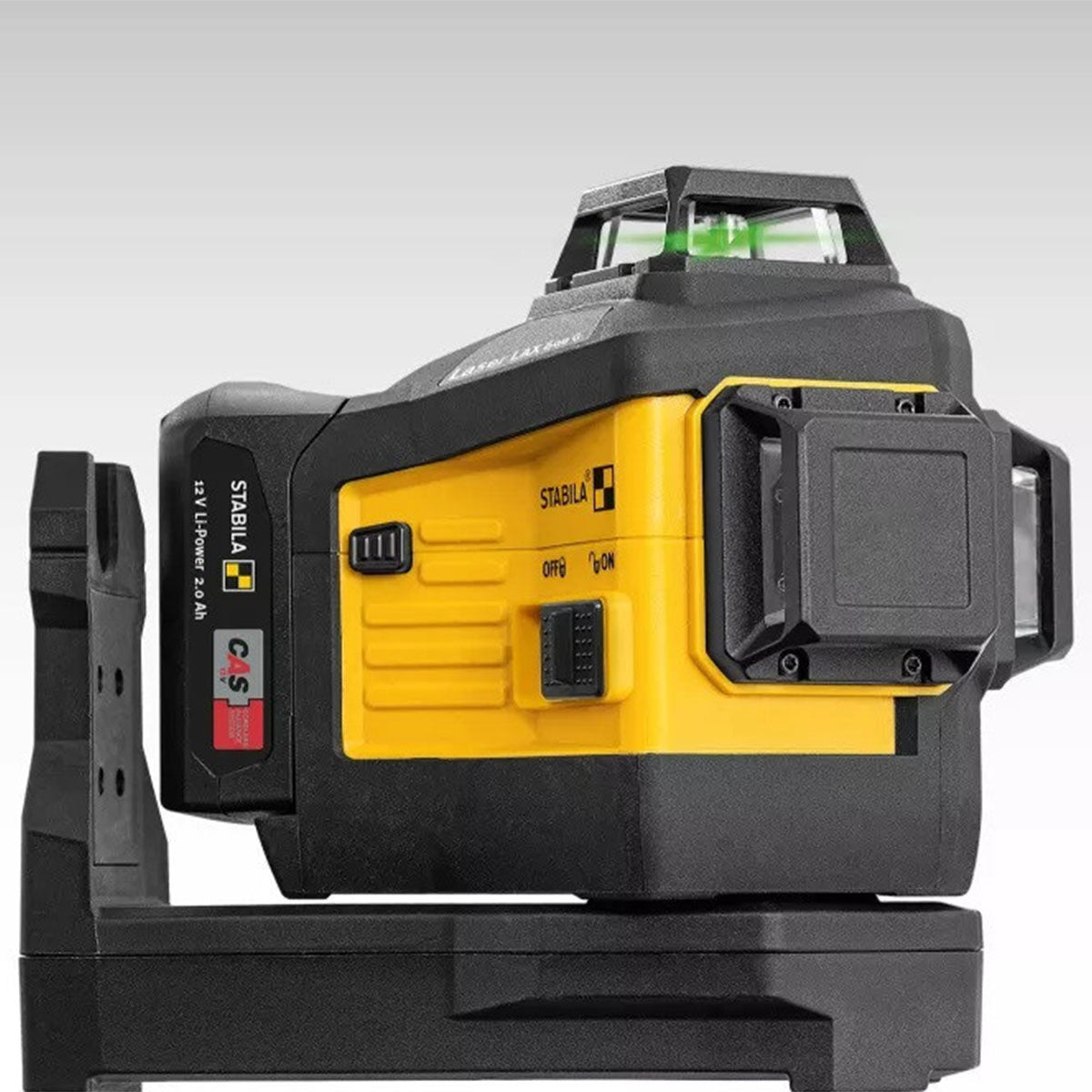 Stabila STB-LAX600GB 12V Green Multi-line Laser With 1 x 2.0Ah CAS Battery, Charger & Case - MonkeyTools
