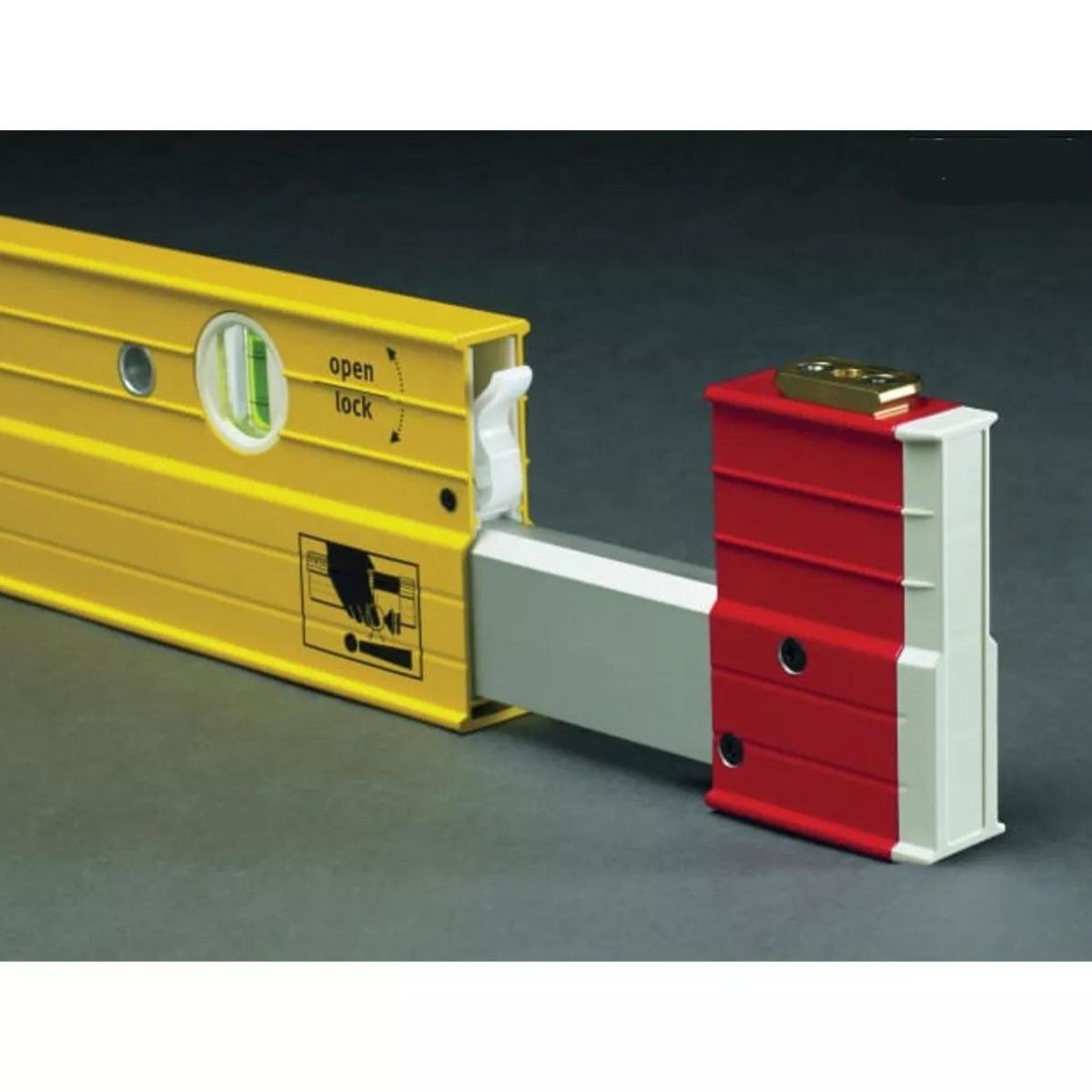 Stabila STB106T183 72-124"/183-315cm 3 Vial Extendable Spirit Level - 17708 - MonkeyTools