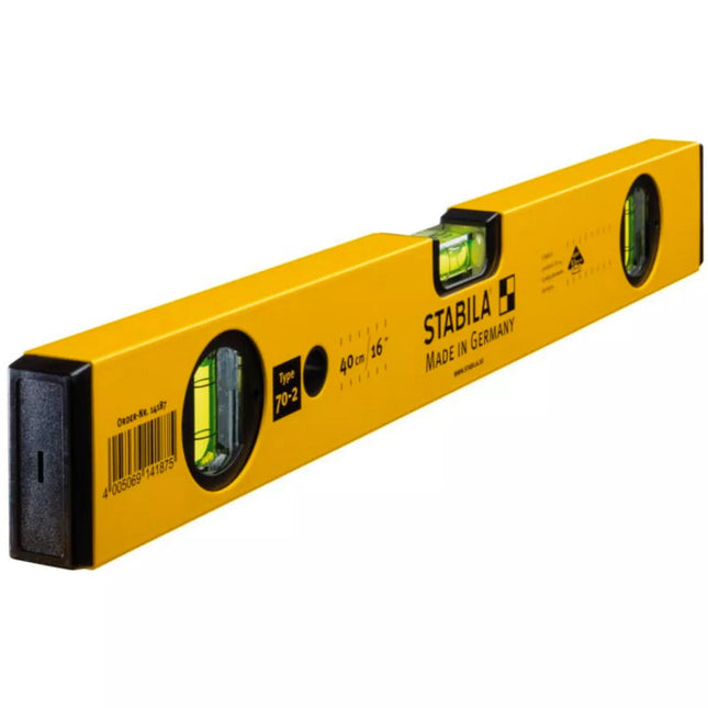 Stabila STB70216 400mm/16" Double Plumb Spirit Level 3 Vial - 14187 - MonkeyTools