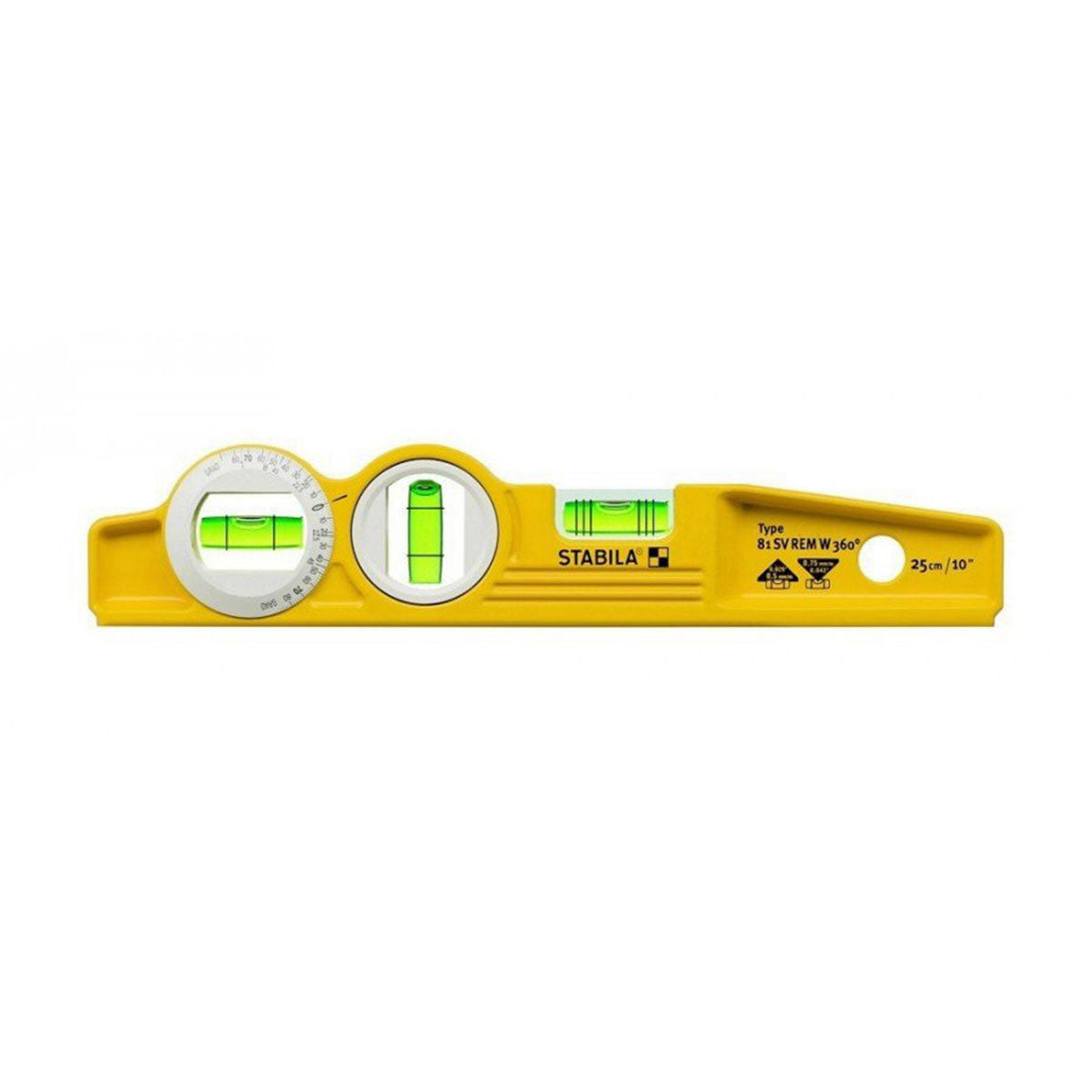 Stabila STB81SVW360 25cm Rare Earth Magnetic Torpedo Spirit Level - 16670 - MonkeyTools