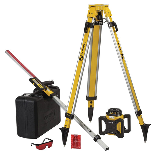 Stabila STBLAR160TS LAR 160 Rotation Laser Set, 7 Piece 19241 - MonkeyTools