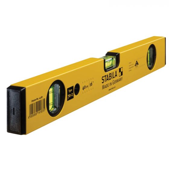 Stabila 70-2 600mm 60cm 24 Inch Spirit Level Double Plumb STB70224 Smooth Face - MonkeyTools