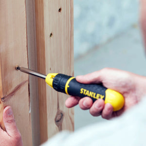 Stanley 0-68-010 Multibit Ratchet Screwdriver with 10 Bits STA068010 - MonkeyTools