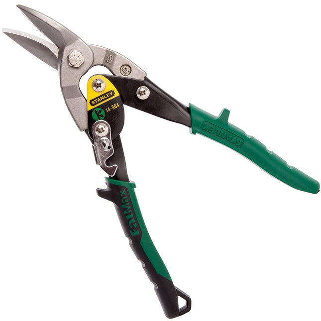 Stanley 2-14-564 Green Aviation Snip Right Cut 250mm/10" STA214564 - MonkeyTools