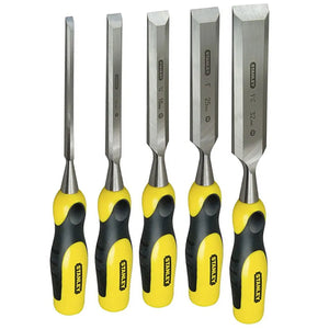 Stanley 2-16-885 Dynagrip Bevel Chisel with Strike Cap Set of 5 STA216885 - MonkeyTools