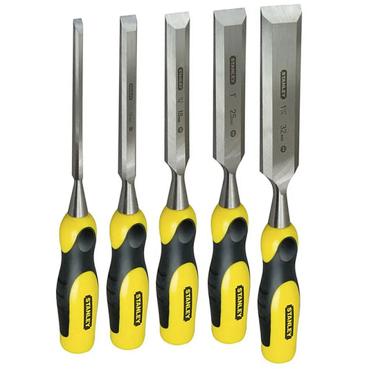 Stanley 2-16-885 Dynagrip Bevel Chisel with Strike Cap Set of 5 STA216885 - MonkeyTools