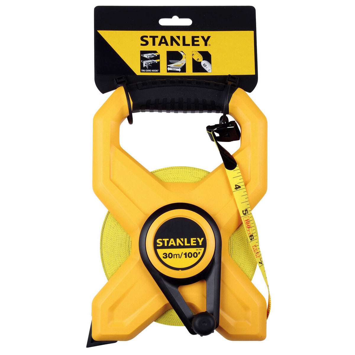 Stanley 2-34-791 Open Reel Fibreglass Tape 30m/100ft (W-13mm)STA234791 - MonkeyTools