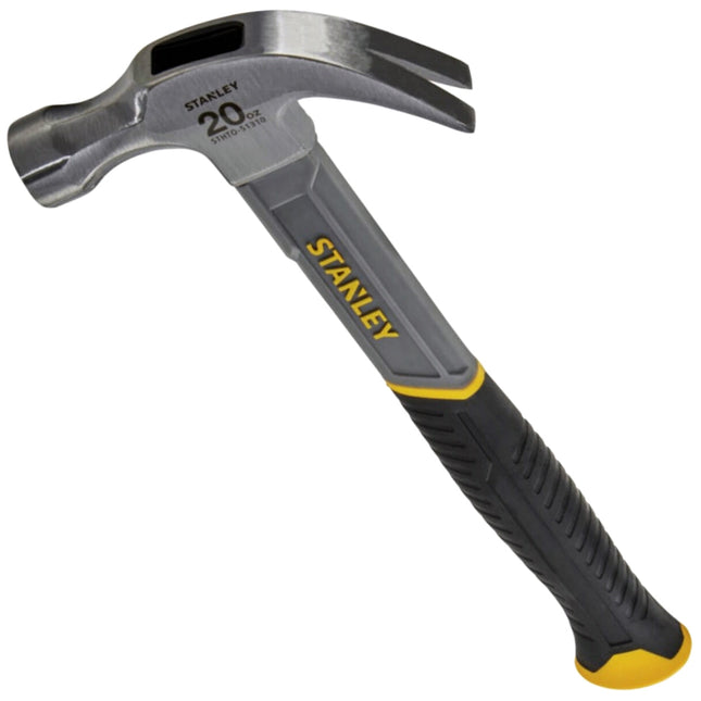 Stanley 20oz Curved Fibreglass Claw Hammer STA051310 - MonkeyTools