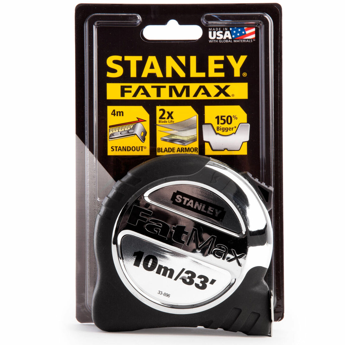 Stanley 5-33-886 FatMax Pro Pocket Tape Measure 5m/16ft STA533886 - MonkeyTools